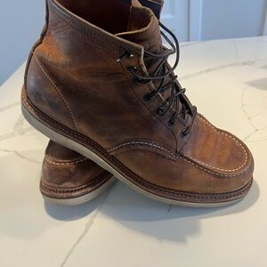 Red Wing Shoes Rustic Brown Leather Boots